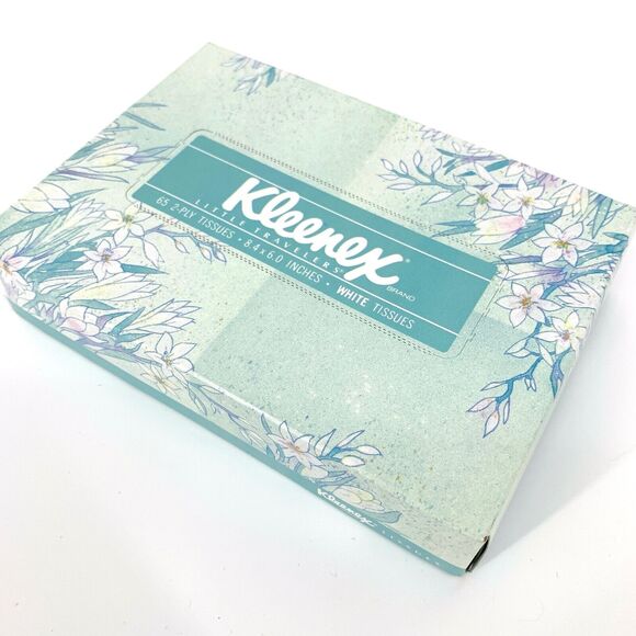 VTG NOS Kleenex Tissue Box Little Travelers Floral One Box - Picture 1 of 1